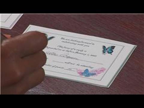 how to fill out wedding rsvp card