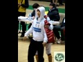 [FANCAM] 110123- MBLAQ GO piggy-backing Onew @ Idol Sport Competition