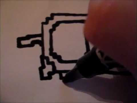 how to draw nyan cat