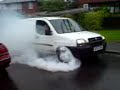 Garys shitty van burnout lol