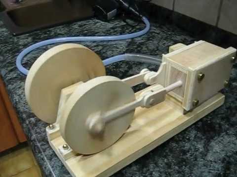 MOTOR DE AIRE COMPRIMIDO DE MADERA