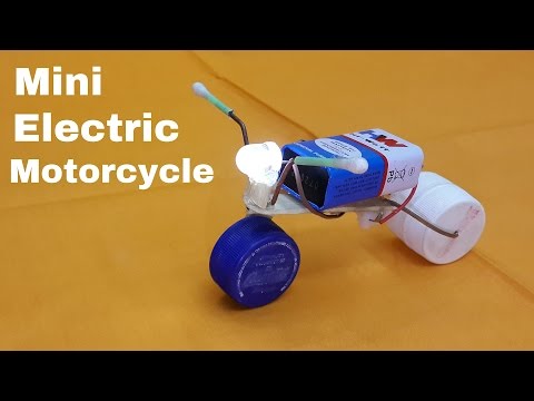 How to Make a Mini Electric Motorcycle with LED Headlight