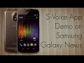 S-Voice App Demo on Galaxy Nexus - Siri like Android Voice Commands