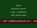 Ninnukori varnam (mohanam) - fusion with chinese beats by pulli & bahuvreehi