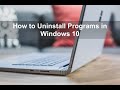 How To Uninstall Apps On Windows 7