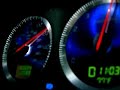 Volvo V70R going 130 on a private (closed) road. Just ran over 100,000 miles, so ought to celebrate by going 100 (or over).