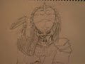 ALIEN and PREDATOR drawings