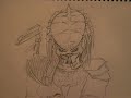 ALIEN and PREDATOR drawings