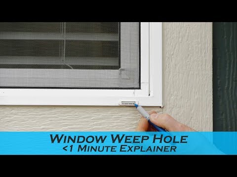 how to unclog weep holes in windows