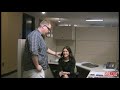 Crisco gives our sales staff member Tina a chance to plug a client, but only if she answers a trivia question correctly. Get it wrong, and her desk gets a leafblower! More at www.daveryanshow.com