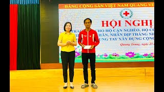 Hội Chữ thập đỏ phường Quang Trung trao 30 suất quà hỗ trợ hộ cận nghèo, hộ gia đình có hoàn cảnh đặc biệt khó khăn hưởng ứng Tháng nhân đạo năm 2023