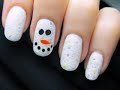 Easy Snowman Nails