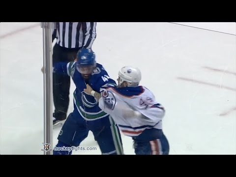 Zack Kassian vs Erik Gudbranson Oct 28, 2016