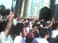 June 28 Iranians rally at Ghoba Mosque (also spelled Qoba) on Shariati Street, Tehran