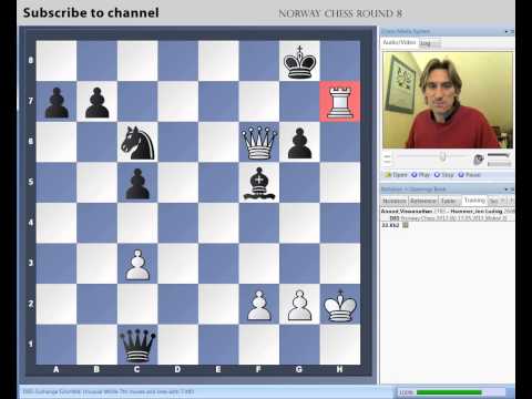 chess - Daniel King demonstrates Anand vs Hammer from round 8 of the Norway Chess Tournament.. Click here for Daniel King's latest Power Play DVDs: http://chessbase-...