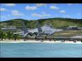 videos de f-15 flyby and landing at TNCM