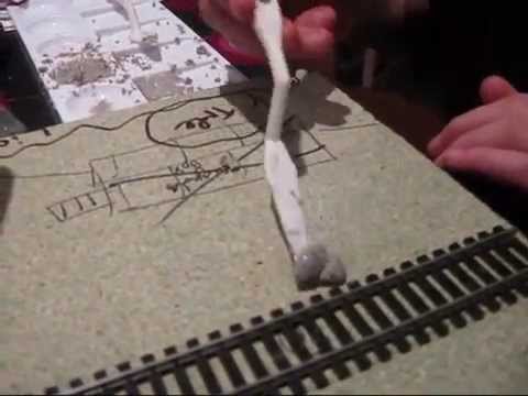 how to ballast oo gauge track