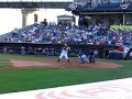 brett wallace showing some surprising speed as he tries to leg out an infield grounder at modern woodmen park in davenport iowa 7-5-2008