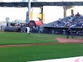 brett wallace showing some surprising speed as he tries to leg out an infield grounder at modern woodmen park in davenport iowa 7-5-2008