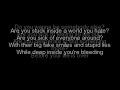 Welcome to my life Lyrics