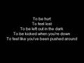 Welcome to my life Lyrics