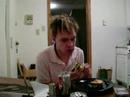 Brenden eating Brenden eating