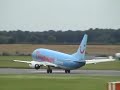 doncaster airport  uk  b767 cancun   b737 mahon