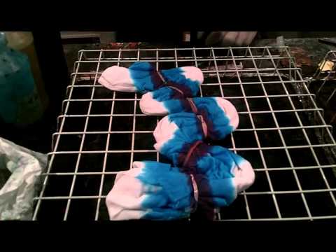 how to tie dye zebra pattern