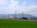 小田急5000形と小田急5000形＋8000形の交換