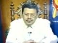 President Joseph Estrada's Address to the nation on the issue of the Juetenggate Scandal