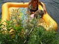 Cristiano Gougeon sur le ruisseau Bolton - Qu�bec - Canada