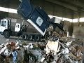 Front Loader Having a bad time at the transfer station Front Loader Having a bad time at the transfer station