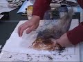 Brushless Acrylic Landscape Painting w/ Transparency Film