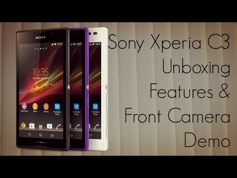 how to on front camera in sony xperia