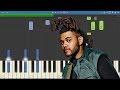 The Weeknd ft. Daft Punk - I Feel It Coming - Piano Tutorial
