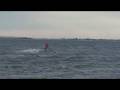 Santa Kiteboarding on Dec 14 in 31 Degree Weather near Bellingham