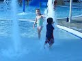 Rocco playing in the water
