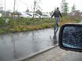 A close look at the floods in morpeth 2008, whilst driving around the town