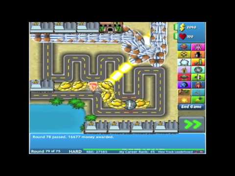 bloonstd4 - Walkthrough Bloons Tower Defense 4 - Track 1 - Hard - Level 1-96 *Must be at least level 31 to use this setup* I got to level 96 first time but wasn't record...