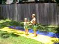 Backyard slip-n-slide