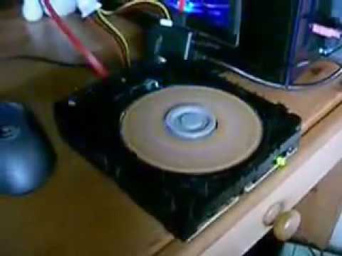Inverse activity LEDs on DVD Burner