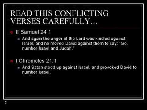 Contradictions in the Bible. Jesus ...