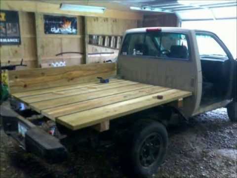 Nissan Hardbody /  Toyota Pickup Truck How To Wooden Flatbed Install