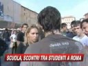 Scontri in piazza Navona tra studenti