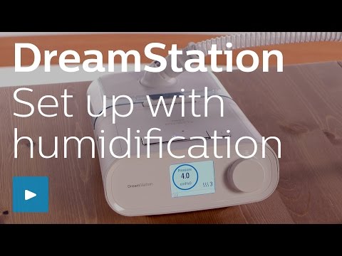 Image of DreamStation setup with humidifier video