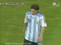 el debut de messi en argentina