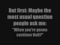 ♥ My questions for YOU, and YOUR questions for ME  ♥   ((Watch if u're bored))