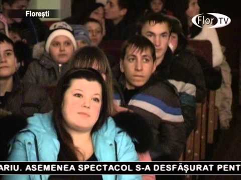 Tradițiile și obiceiurile de iarna prezentate întro-un spectacol