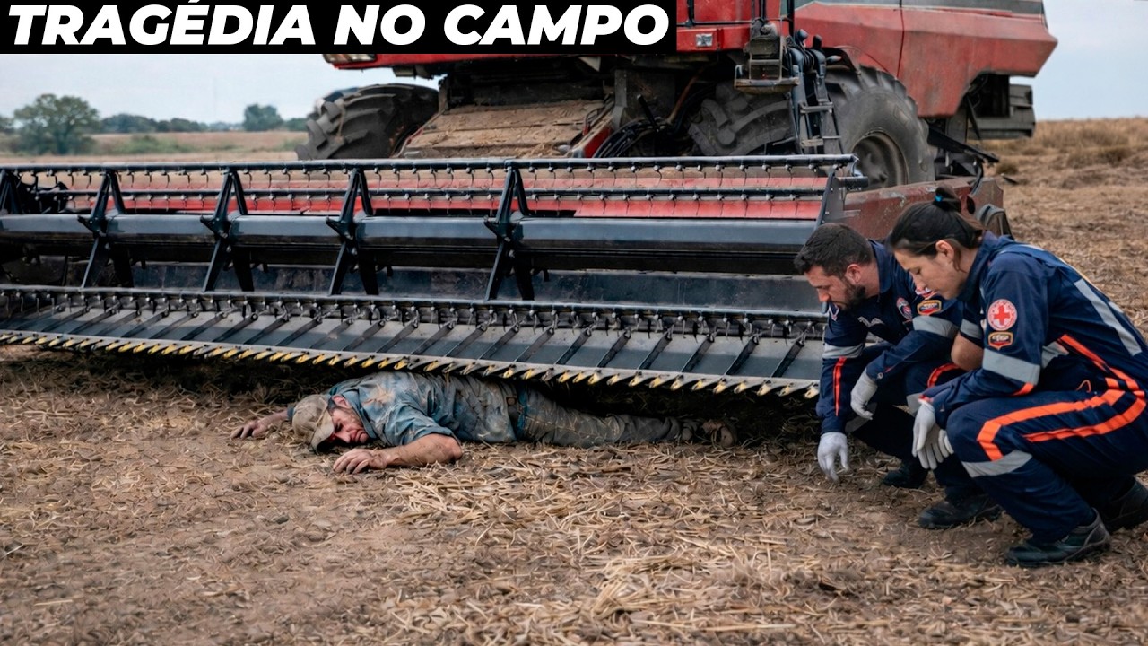 Trabalhador perde a vida esmagado por colheitadeira em fazenda do Brasil