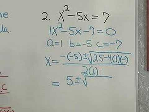Math Help Quadratics:  The Quadratic ...
